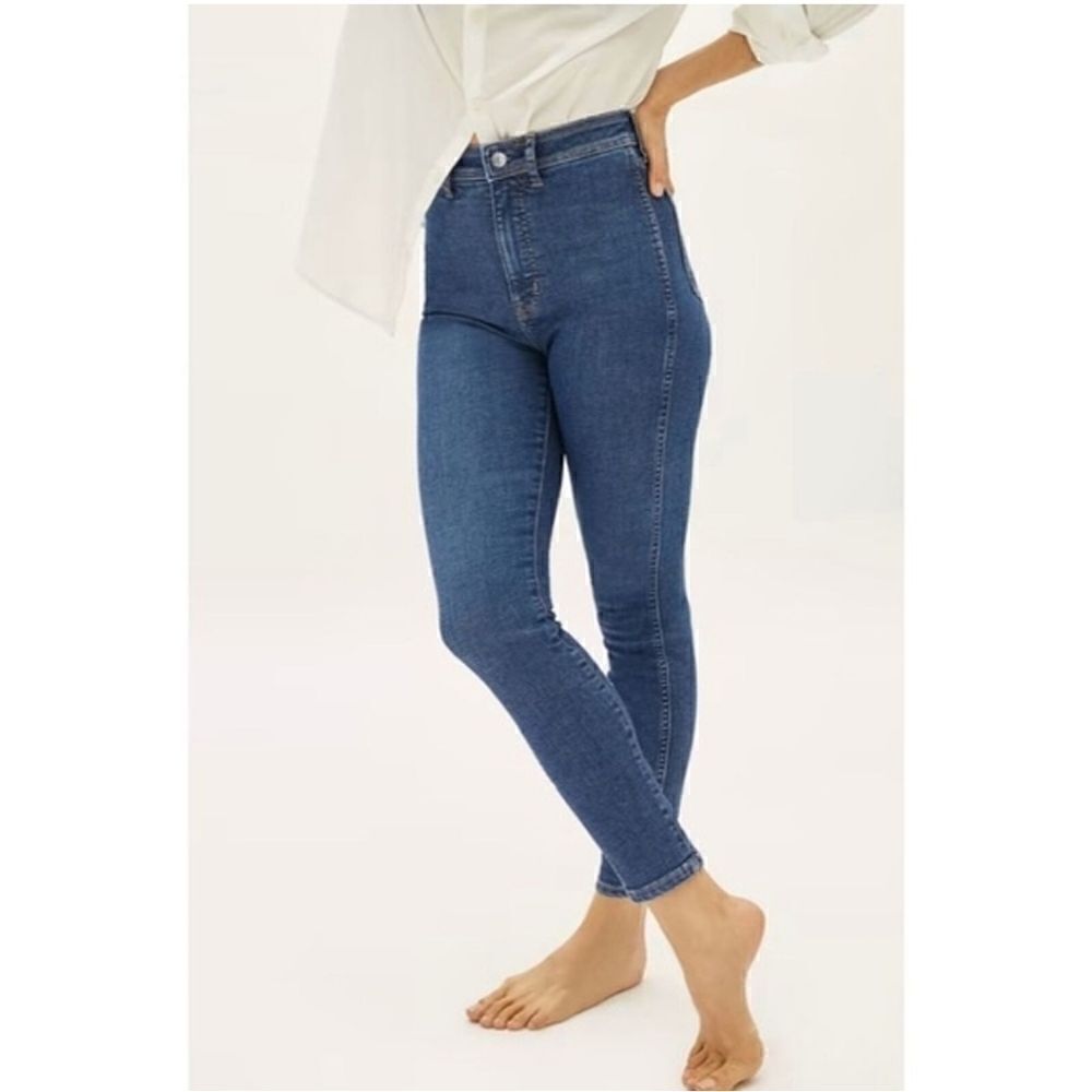 Everlane The Way-High Clean Front Skinny Jean in Vintage Blue Size 24 Crop
